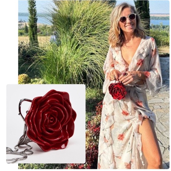 NWT Zara Rose Box Bag - Picture 2 of 13